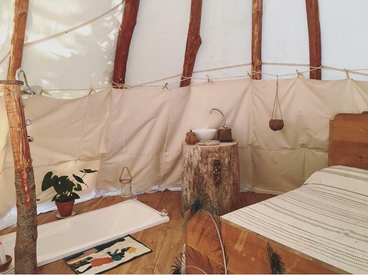 Tipi Lodge Dans La Foret Mimizan-Plage Екстериор снимка