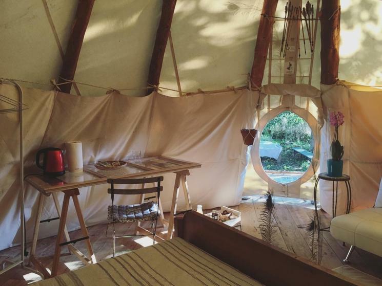 Tipi Lodge Dans La Foret Mimizan-Plage Екстериор снимка